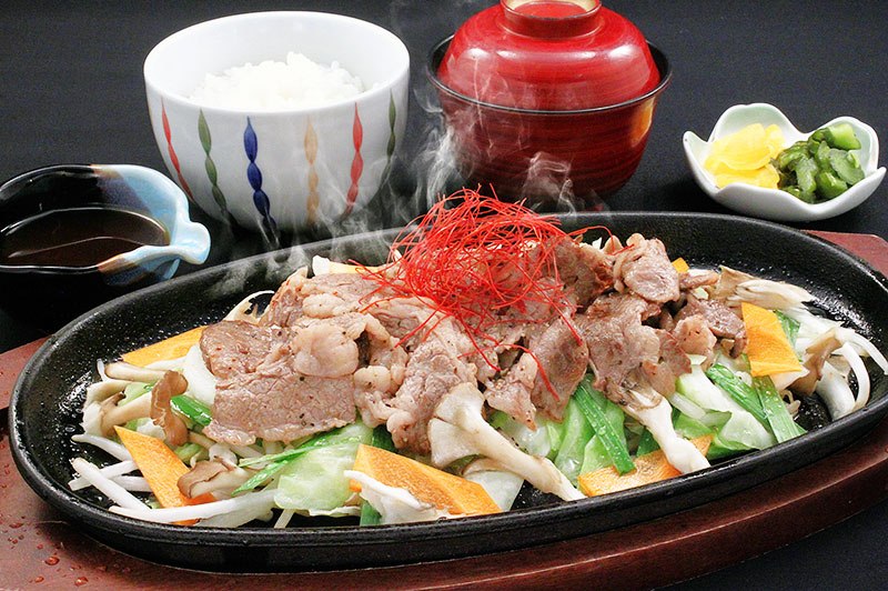 那須野が原牛バラ肉鉄板焼き